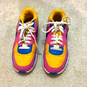 Nike Air Max Gold/Pink/Blue Youth Size 6